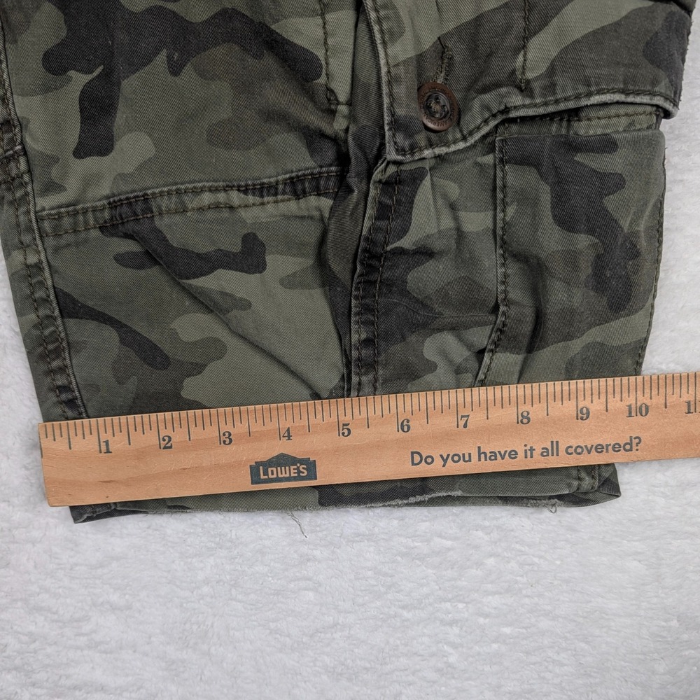 American‎ Eagle Cargo Shorts Mens 28 Green Camo Ne(x)t Level Flex Skater Grunge - Picture 6 of 7
